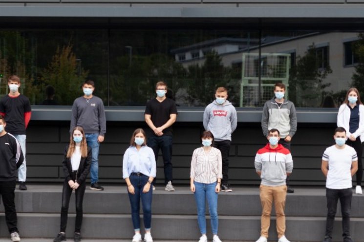 Group of new apprentices