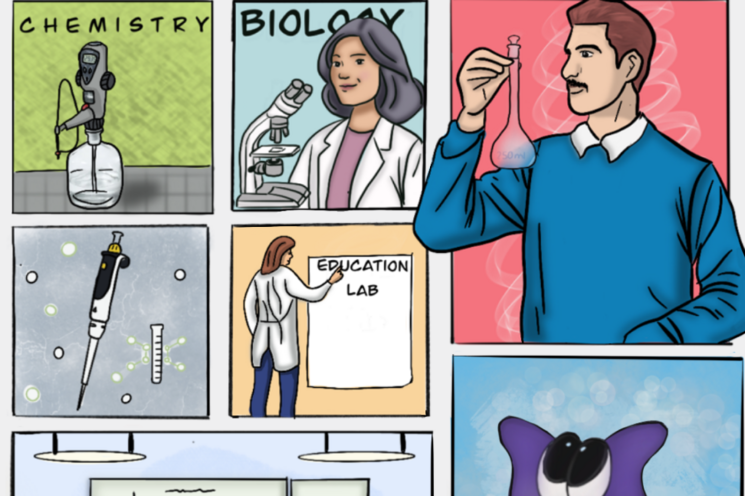 Teaching Lab Comic collage