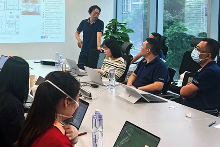 Employees in an office